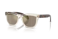 Occhiali sole Moncler Bronzz ME6023 - 30035A - Burro Trasparente - Oro Specchiato| B&M Optikal