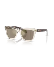 Occhiali sole Moncler Bronzz ME6023 - 30035A - Burro Trasparente - Oro Specchiato| B&M Optikal