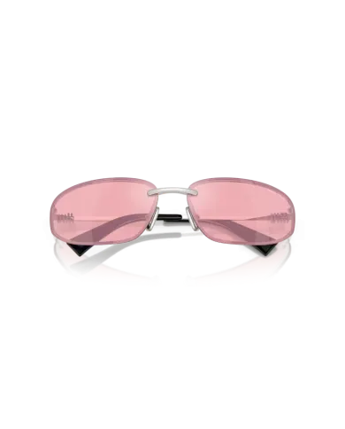 Occhiali da Sole MIU MIU 0MU A50S 1BC70J Argento - Rosa Specchiato| B&M Optikal