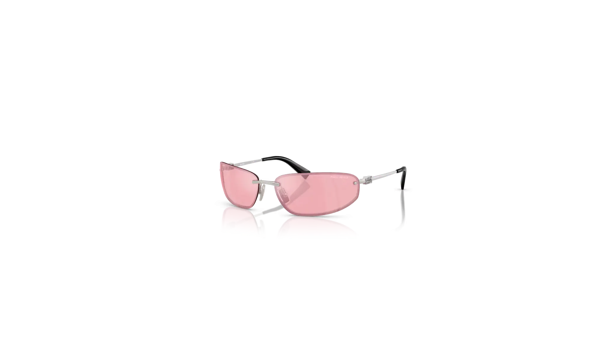 Occhiali da Sole MIU MIU 0MU A50S 1BC70J Argento - Rosa Specchiato| B&M Optikal