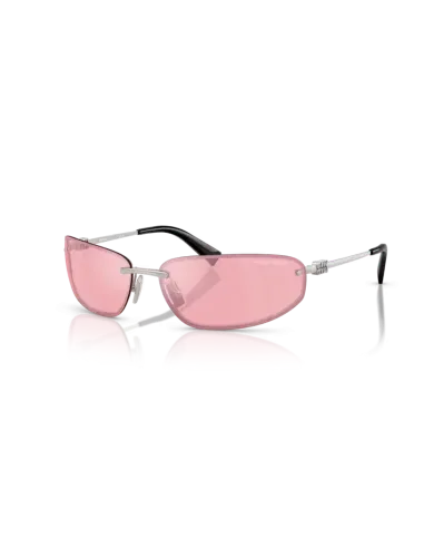 Occhiali da Sole MIU MIU 0MU A50S 1BC70J Argento - Rosa Specchiato| B&M Optikal