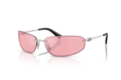 Occhiali da Sole MIU MIU 0MU A50S 1BC70J Argento - Rosa Specchiato| B&M Optikal