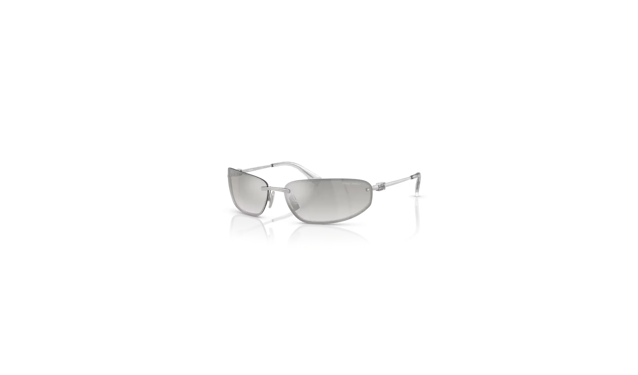 Occhiali da Sole MIU MIU 0MU A50S 1BC8H1 Argento - Argento Sfumato| B&M Optikal