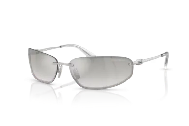 Occhiali da Sole MIU MIU 0MU A50S 1BC8H1 Argento - Argento Sfumato| B&M Optikal