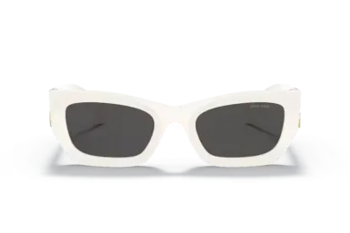 Occhiali da Sole MIU MIU MU09WS - 1425S0I Bianco - Grigio Scuro | B&M Optikal