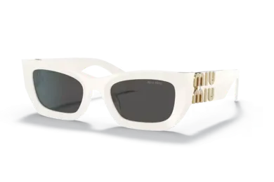 Occhiali da Sole MIU MIU MU09WS - 1425S0I Bianco - Grigio Scuro | B&M Optikal