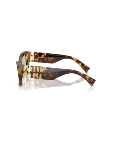 Occhiali da Sole MIU MIU MU09WS - 14L50O Havana Miele - Verde | B&M Optikal