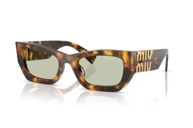 Occhiali da Sole MIU MIU MU09WS - 14L50O Havana Miele - Verde | B&M Optikal