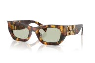 Occhiali da Sole MIU MIU MU09WS - 14L50O Havana Miele - Verde | B&M Optikal