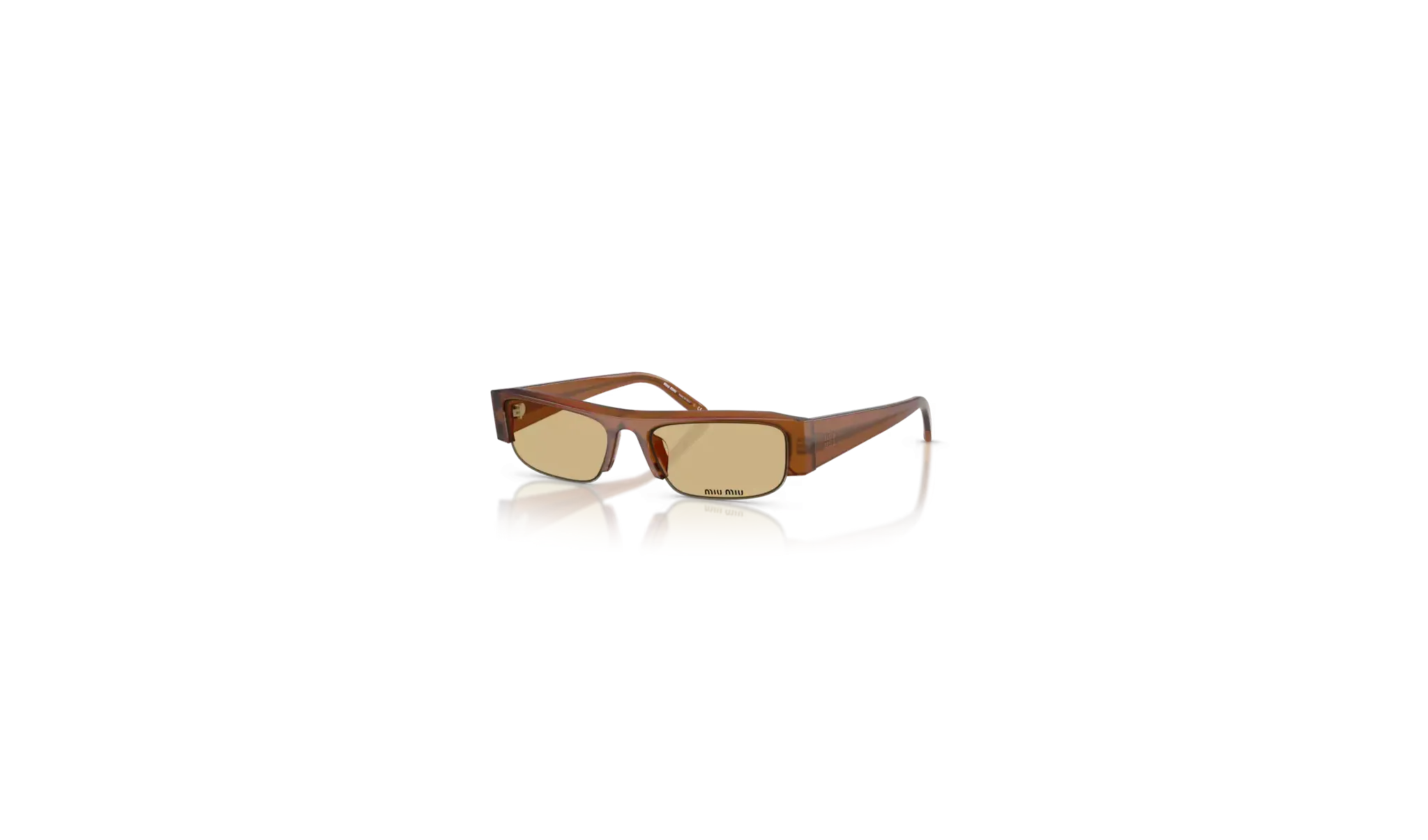 Occhiali da Sole MIU MIU 0MU B07S - 22I10R Ambra opalino - Giallo| B&M Optikal