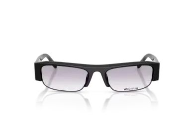 Occhiali da Sole MIU MIU 0MU B07S - 16K04O Nero - Trasparente Sfumato Grigio| B&M Optikal