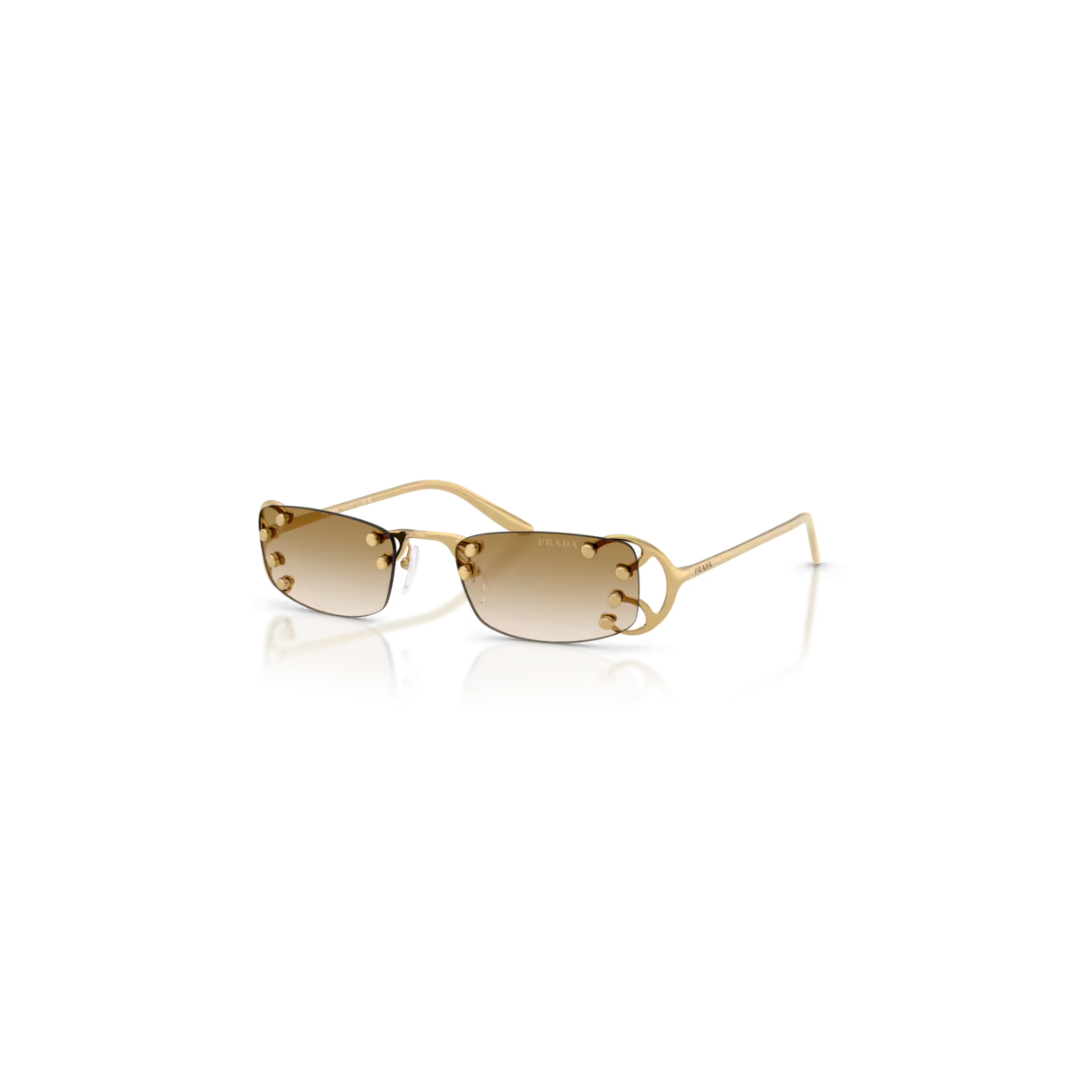 Occhiali da Sole PRADA -  0PR C57S - 28H30V  Oro - Marrone Sfumato| B&M Optikal