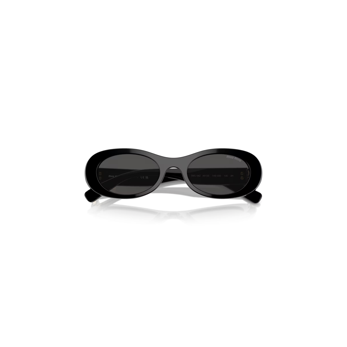 Occhiali da Sole MIU MIU 0MU06ZS - 1AB5S0 Nero - Grigio Scuro| B&M Optikal