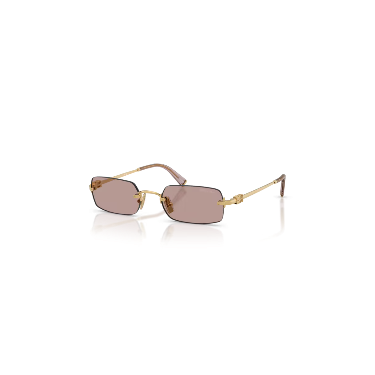 Occhiali da Sole MIU MIU 0MU B50S - 5AK20I Oro - Viola Chiaro| B&M Optikal